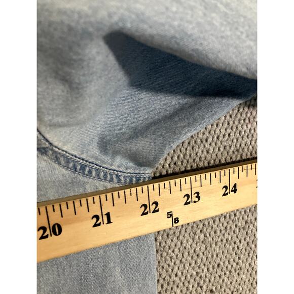 Marlboro County Store Vintage Denim Shirt Men's Small Blue Fade Cowboy Western - Picture 6 of 9